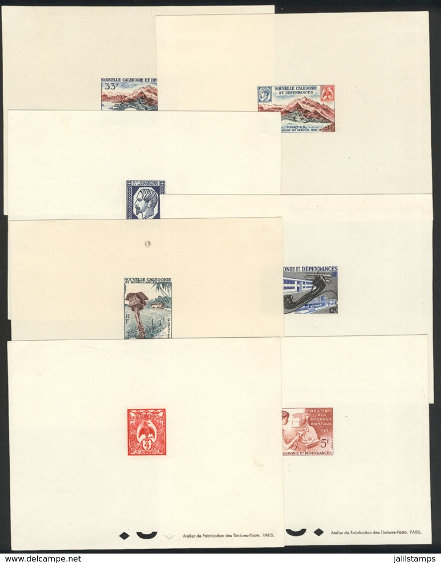 NEW CALEDONIA: Yv.295/301, 1960 Stamp Centenary, 7 DELUXE PROOFS, VF Quality! - Sonstige & Ohne Zuordnung