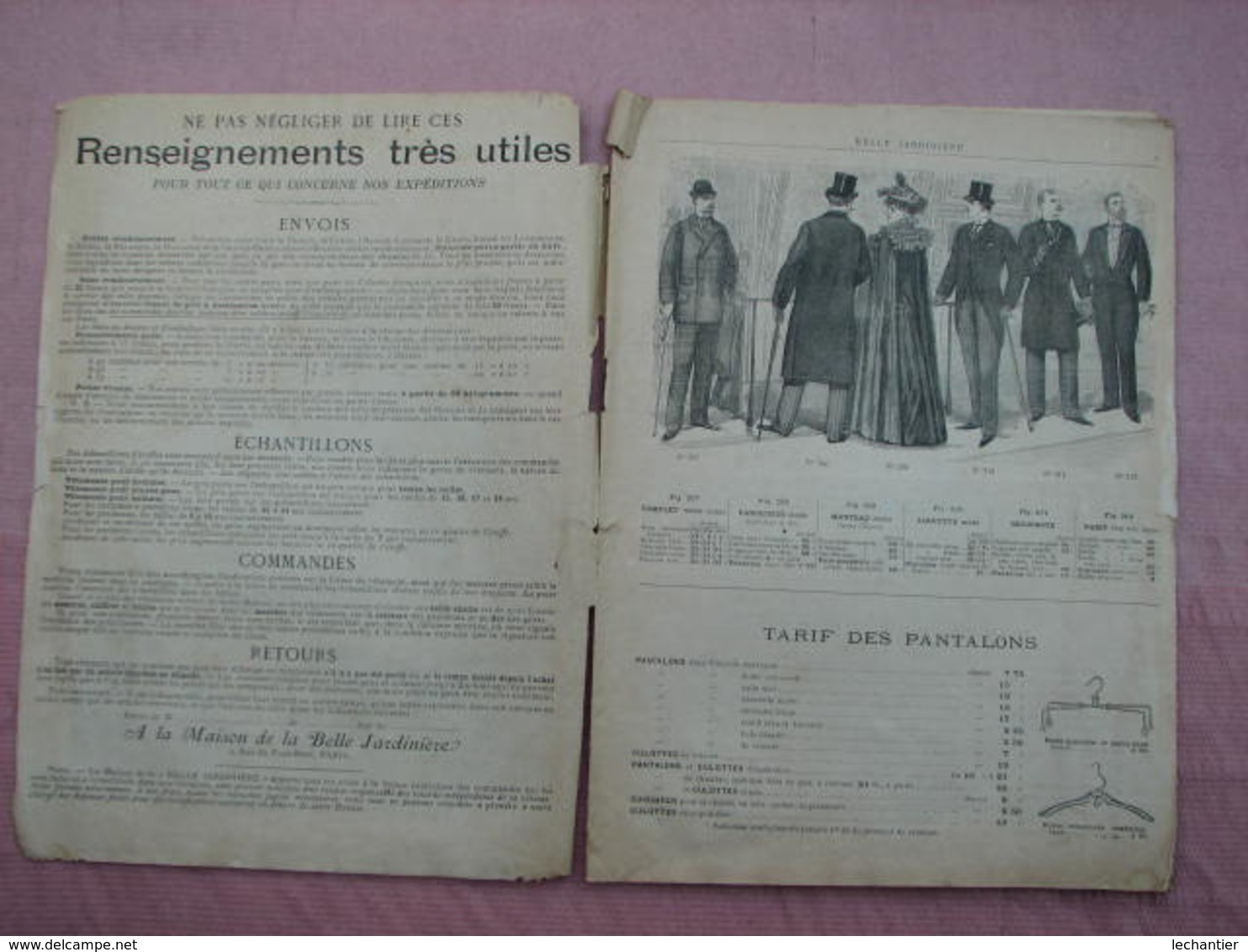 BELLE  JARDINIERE Catalogue 1894 Et Une Affichette 38X52 - 1900-1940