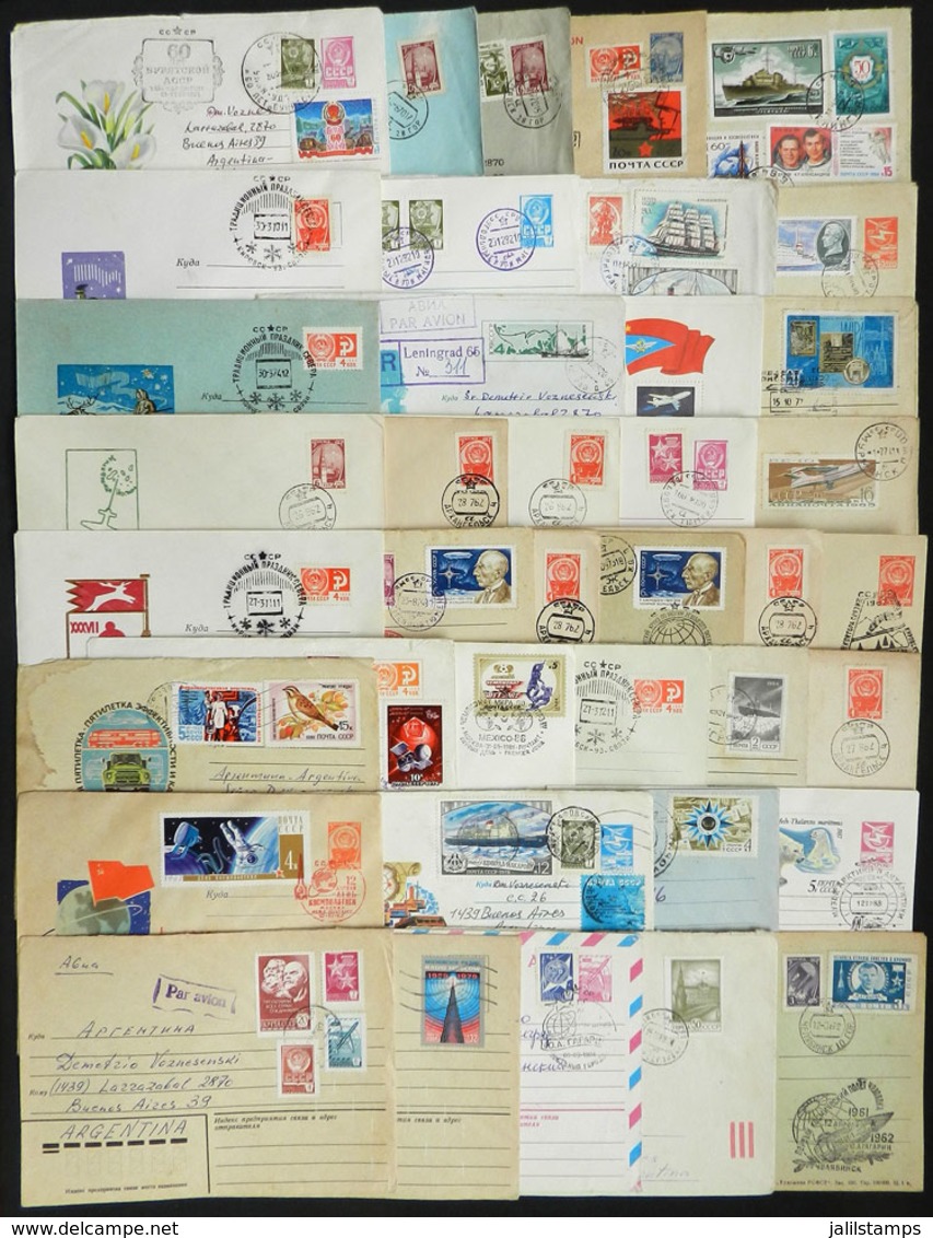 RUSSIA: 39 Covers Of Varied Periods, Very Thematic And Attractive, Most Of Very Fine Quality. Perfect Lot For Retail Res - Other & Unclassified