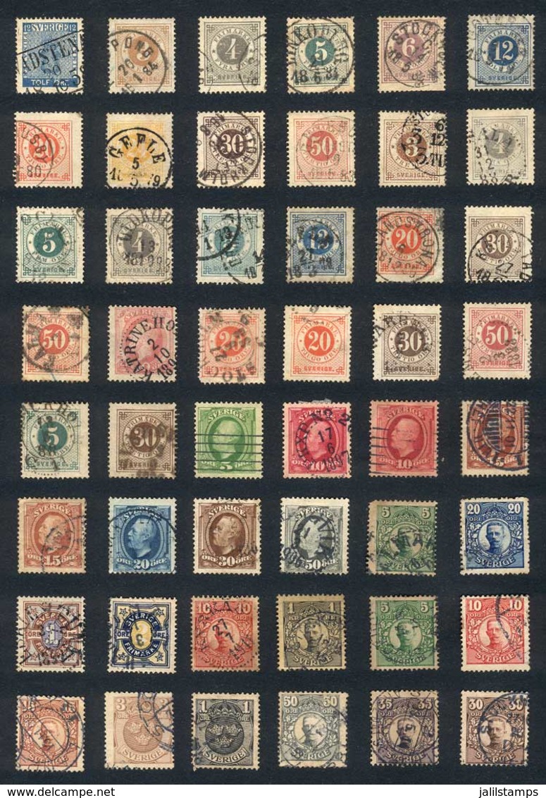 SWEDEN: Very Interesting Lot Of Old Stamps, Completely Unchecked Or Classified, Very Fine General Quality. Surelly After - Other & Unclassified