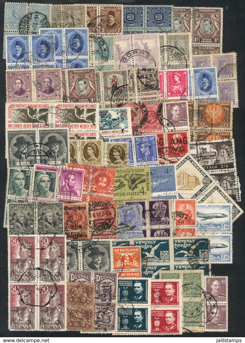 WORLDWIDE: Lot Of Many Stamps Of Varied Countries, All In BLOCKS Of 4 Or Larger, Most Of VF Quality! - Sonstige & Ohne Zuordnung