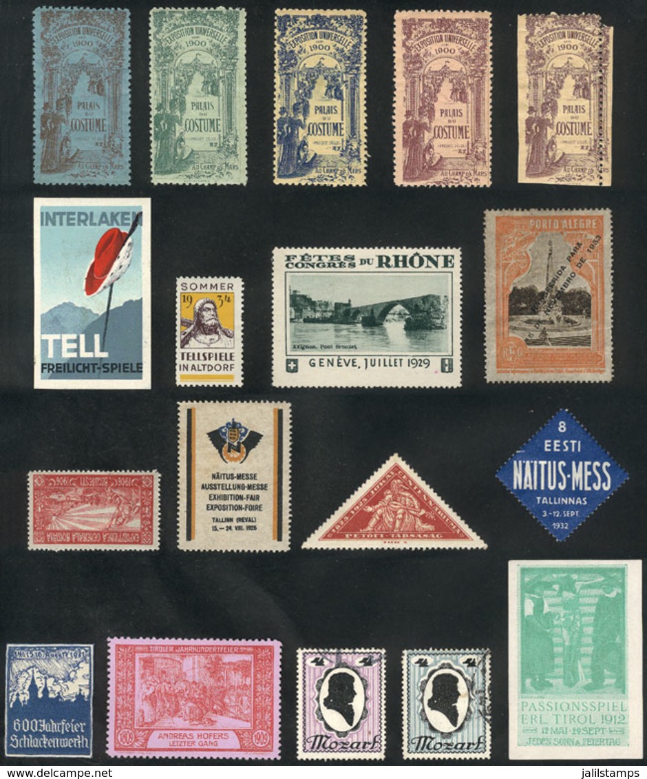 WORLDWIDE: 18 Old Cinderellas Of Various Topics, Excellent And Colorful Designs, VERY THEMATIC, General Quality Is Fine  - Vignetten (Erinnophilie)