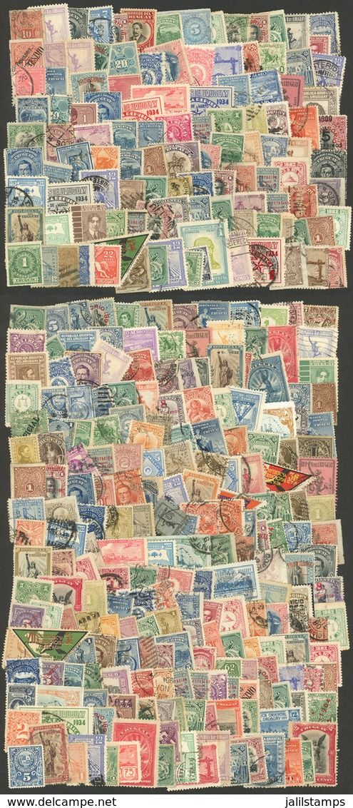 URUGUAY: Envelope With Large Number Of Stamps, Mainly Old And Of Very Fine Quality. It Includes Many Rare And Scarce Exa - Uruguay