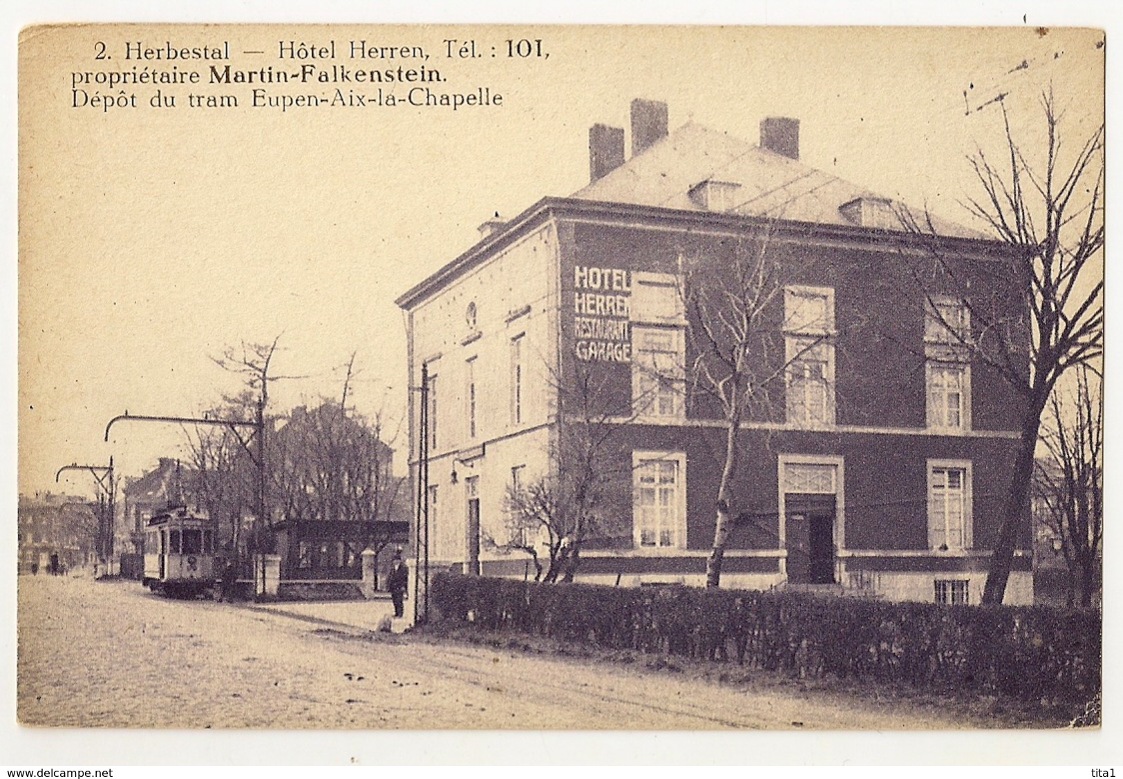 1 - Herbestal (N°2)- Hôtel Herren - Propriétaire Martine - Falkenstein - Dépôt Du Tram Eupen - Aix-la-Chapelle " Tram" - Lontzen