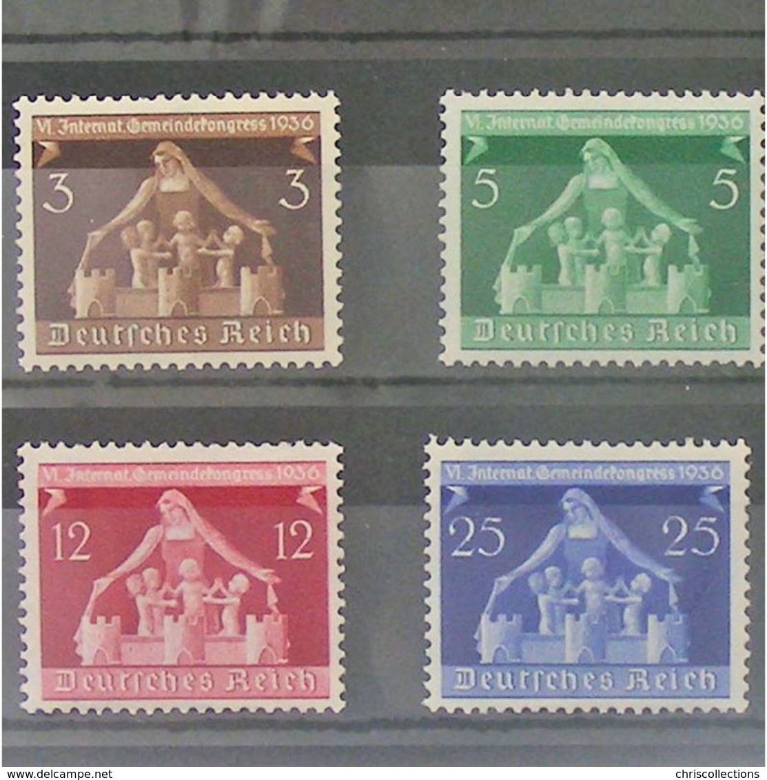 Allemagne, 3ème Reich 1933-1945, N° 573-576, N** Cote 20€ - Unused Stamps