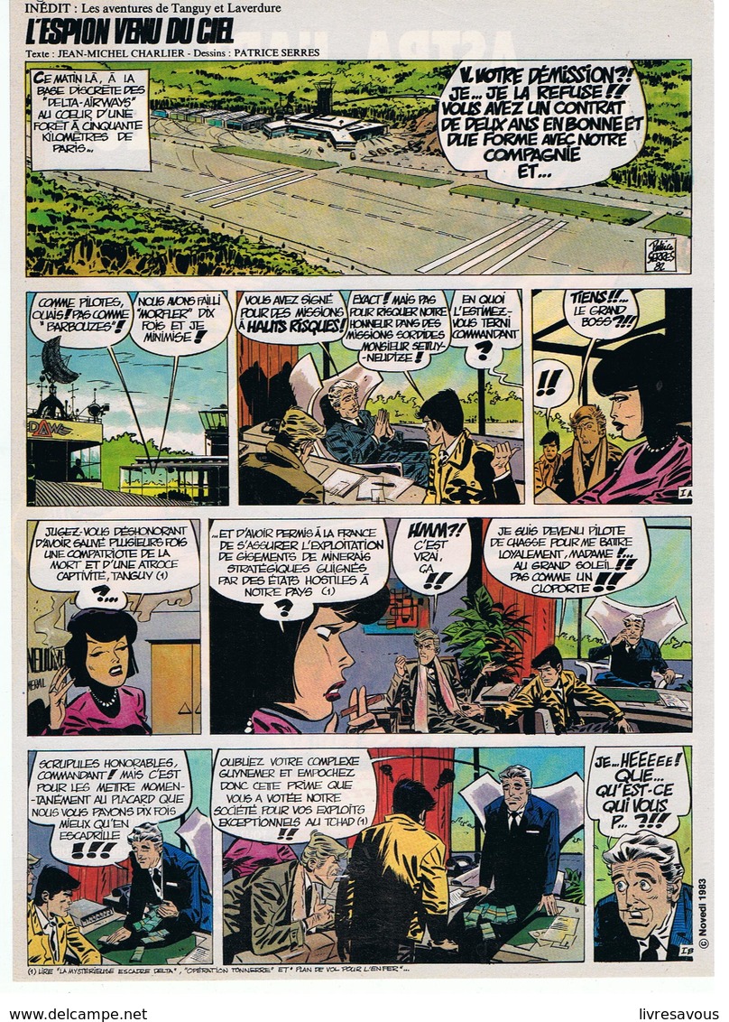 Tanguy Et Laverdure L'Espion Venu Du Ciel  Histoire Complète De 45 Planches Issues Du Pérérin Magazine En 1983 Et 1984 - Tanguy Et Laverdure