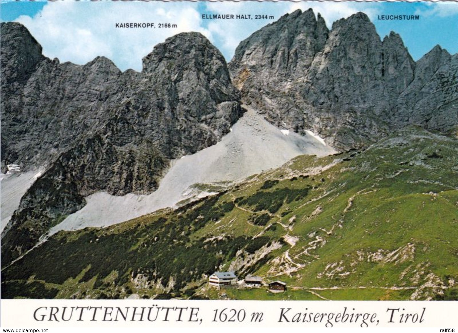 1 AK Österreich / Tirol * Blick Auf Die Gruttenhütte Im Kaisergebirge - Luftbildaufnahme * - Sonstige & Ohne Zuordnung