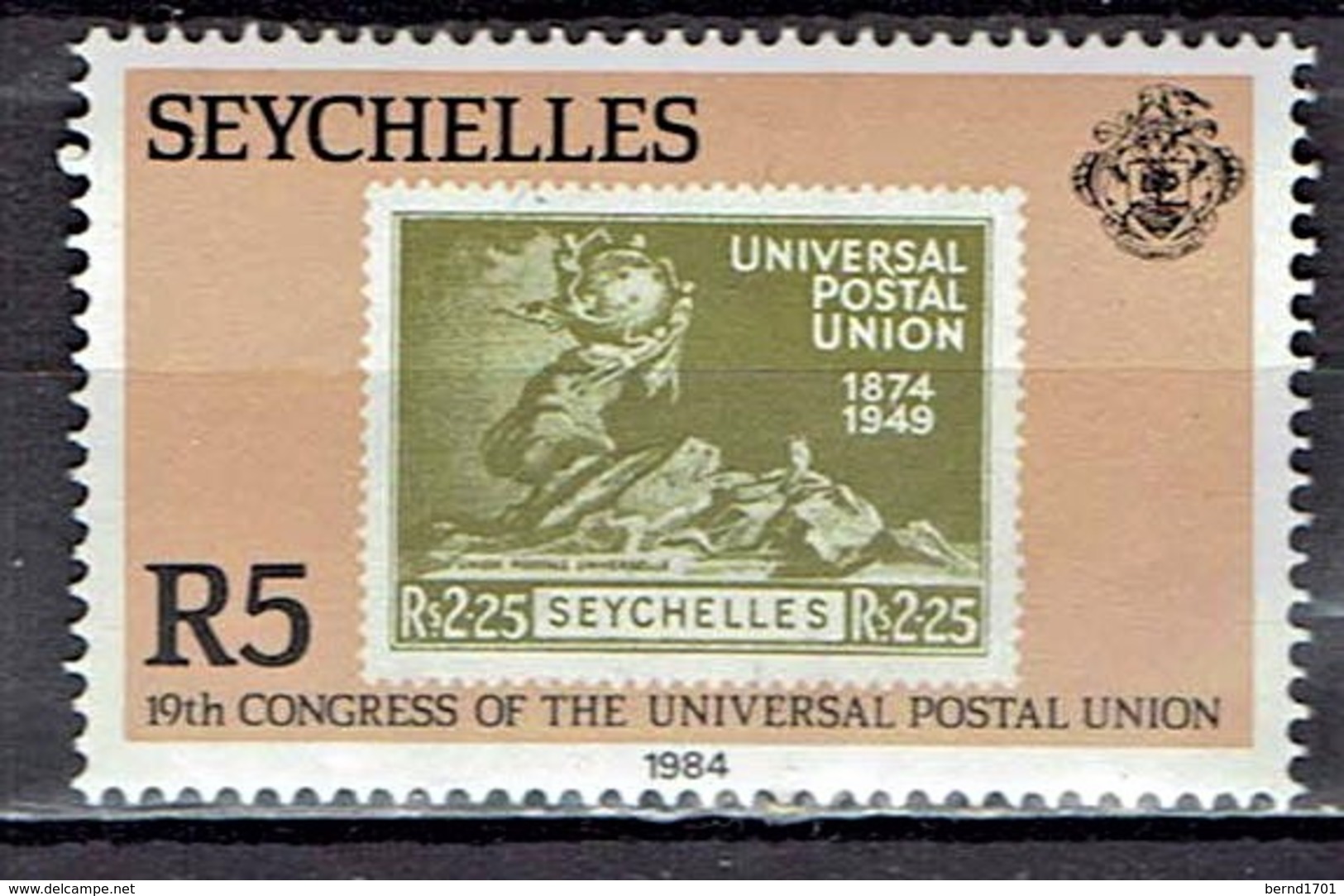 Seychellen - Mi-Nr 562 Postfrisch / MNH ** (v733) - Briefmarken Auf Briefmarken