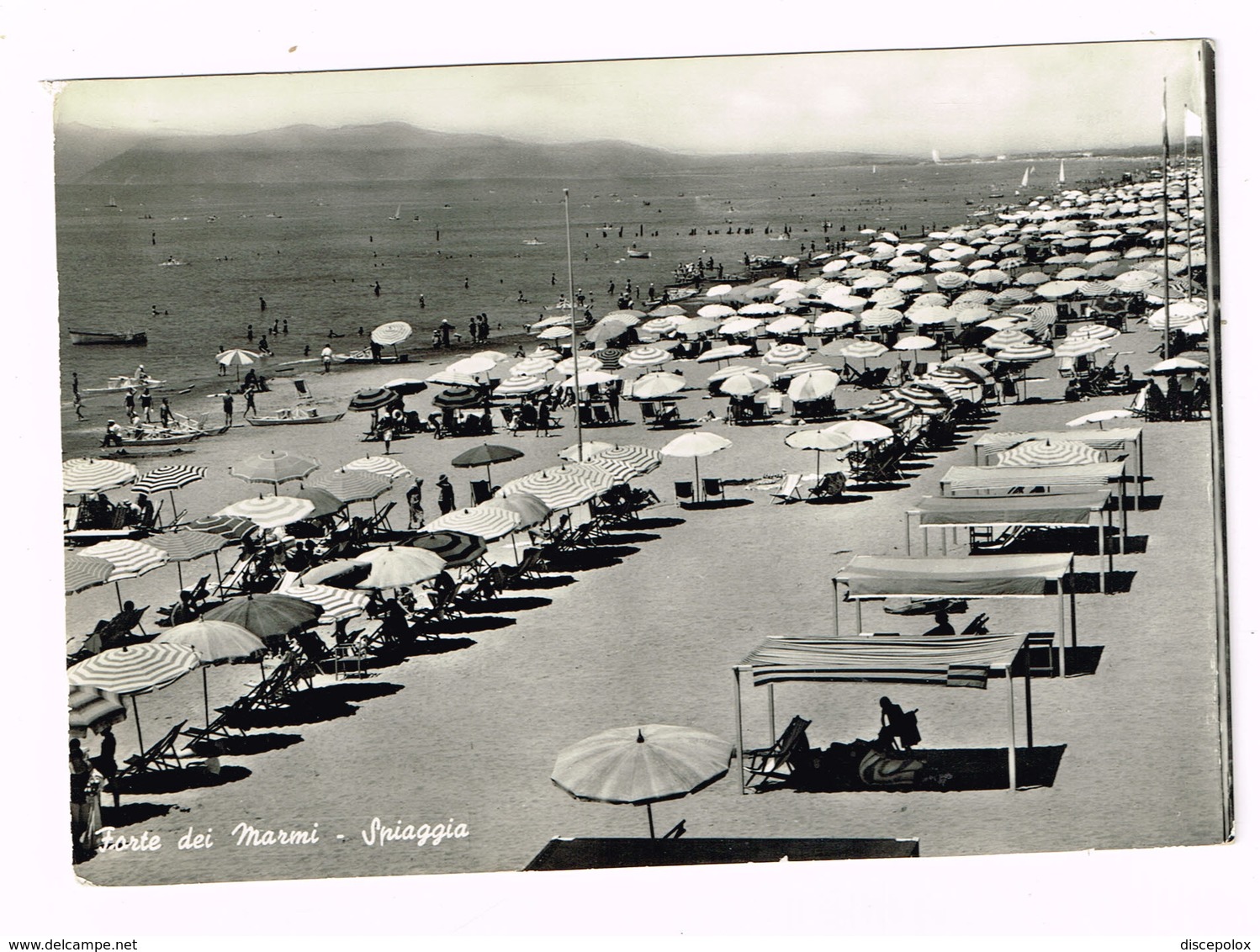 V5243 Forte Dei Marmi (Lucca) - Panorama Della Spiaggia - Beach Plage Strand Playa / Viaggiata 1966 - Altri & Non Classificati