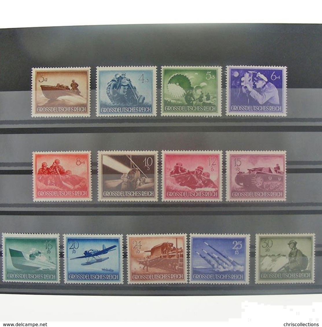 Allemagne, 3ème Reich 1933-1945, N° 791-803, N** Cote 22.50€ - Unused Stamps