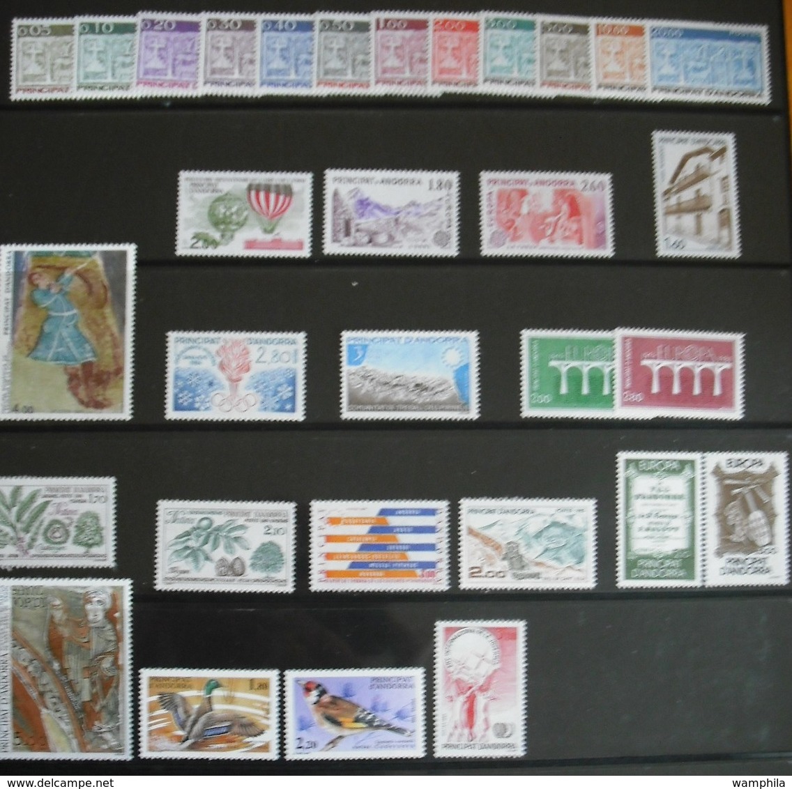Andorre Francais une collection de timbres neufs, catalogue 2011.cote 1170€