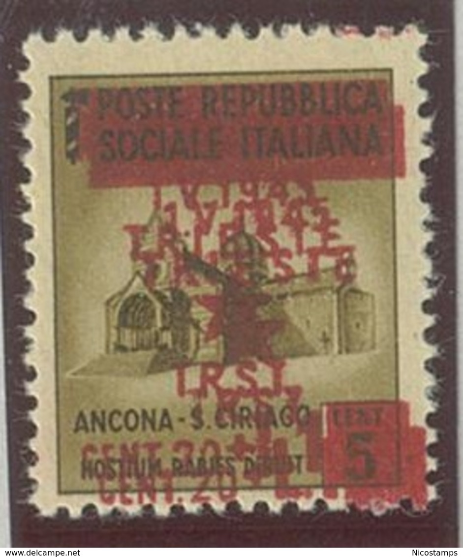 ITALIA - OCC. JUGOSLAVA DI TRIESTE SASS. 1bc NUOVO - Yugoslavian Occ.: Trieste