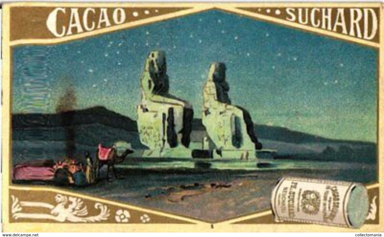 12 chromo litho cards chocolate SUCHARD set74 c1899 Litho Monuments of Antiquity; Boedha Kamekura, Pagode ning-po