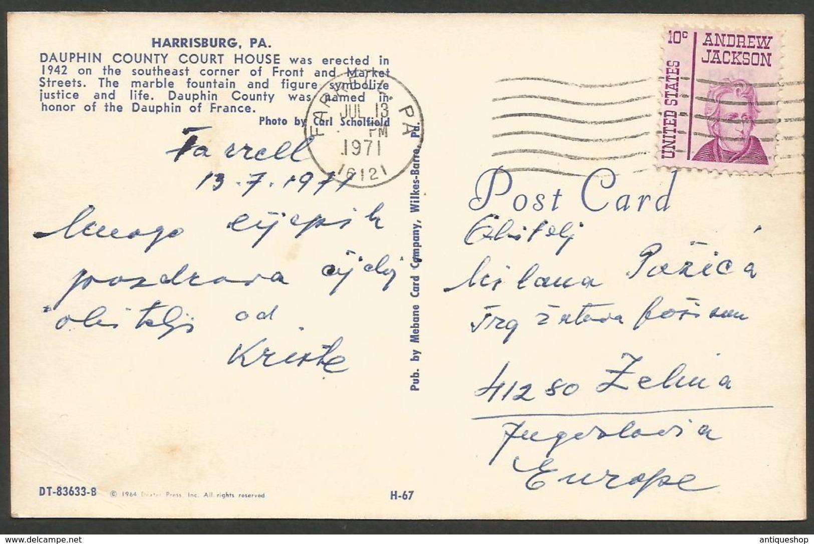 United States-----Harrisburg-----old Postcard - Harrisburg