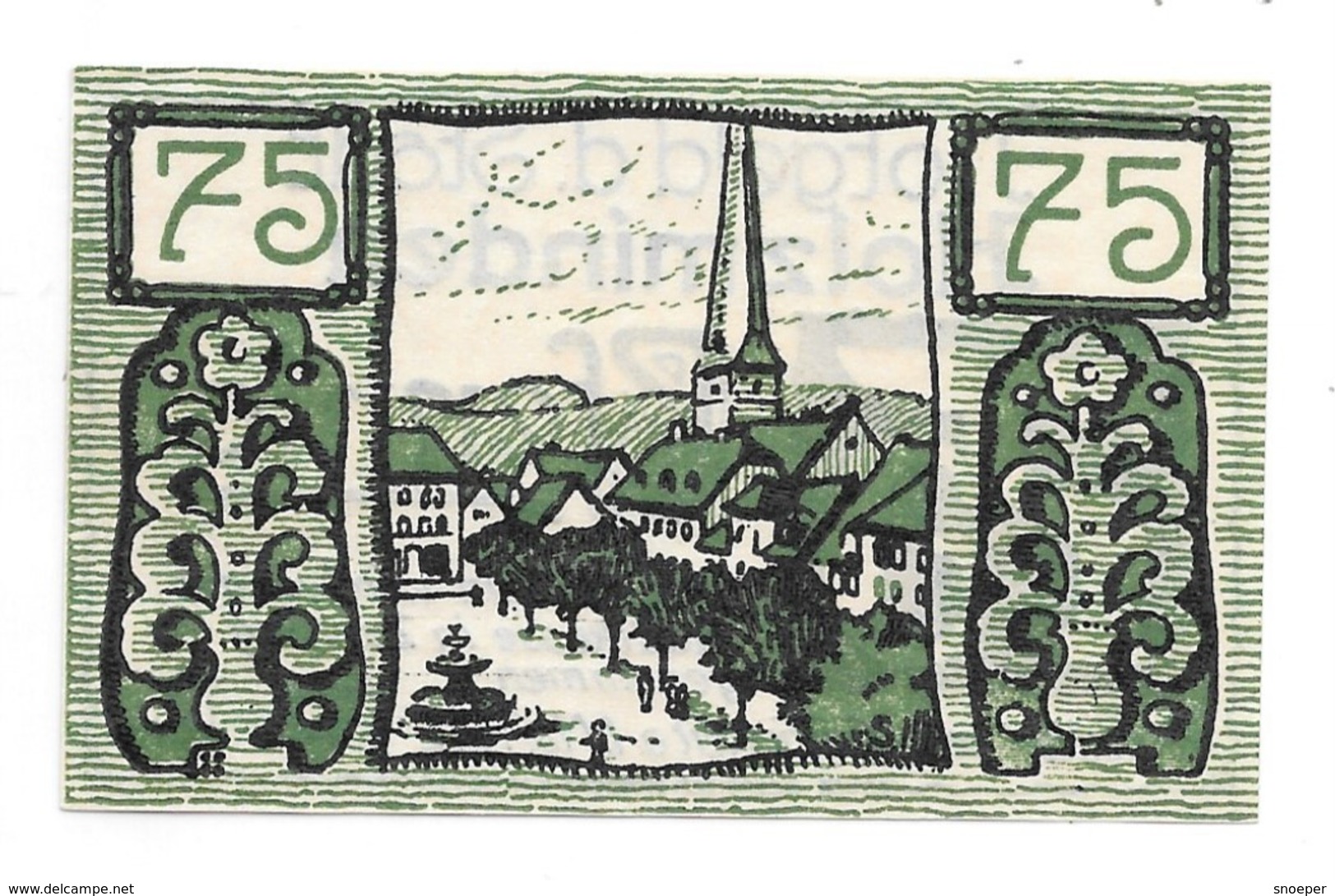 Notgeld Holzminden 75 Pfennig     ND(1921)     625.1 - [11] Emissions Locales