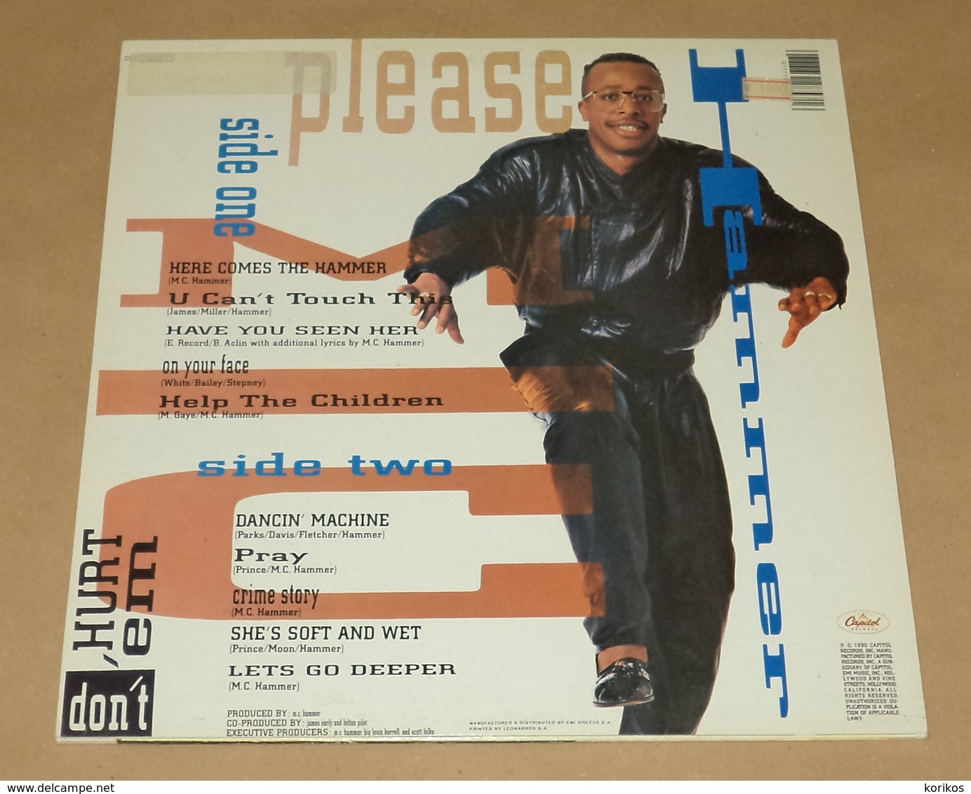 MC HAMMER – PLEASE HAMMER DON’T HURT EM - CAPITOL RECORDS – VINYL- 062 7928571 - 1990 – GREEK EDITION - Rap & Hip Hop