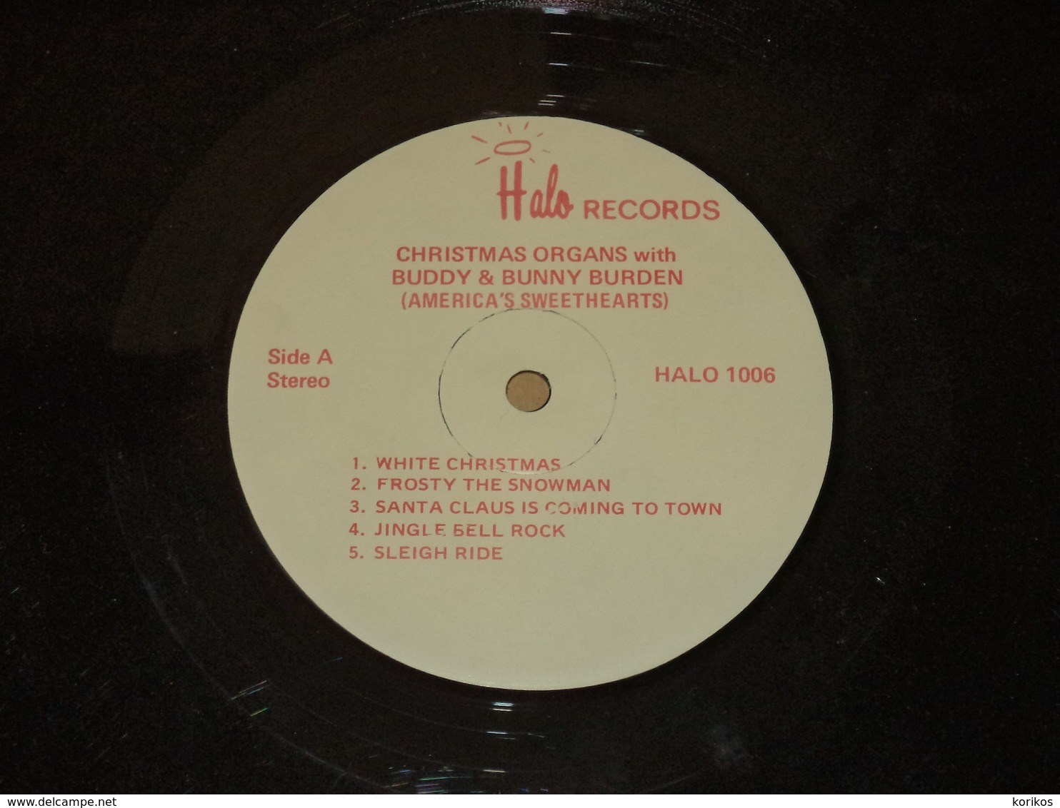 CHRISTMAS ORGANS WITH BUDDY AND BUNNY BURDEN – HALO RECORDS – VINYL 1970s – C1010