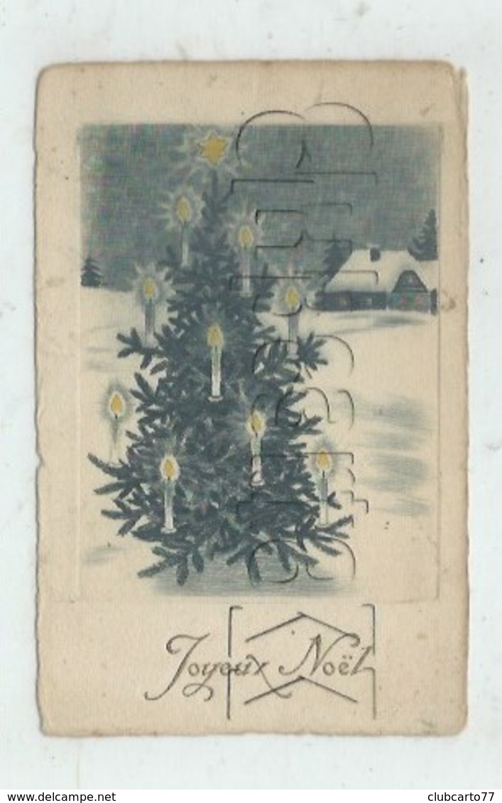 Noêl (Fête) : Arbre De Noël Avec Bougies Illustration En 1930 PF - Autres & Non Classés