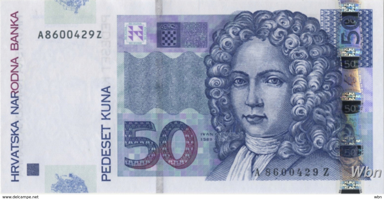 Croatie 50 Kuna (P40) 2002 -UNC- - Kroatië