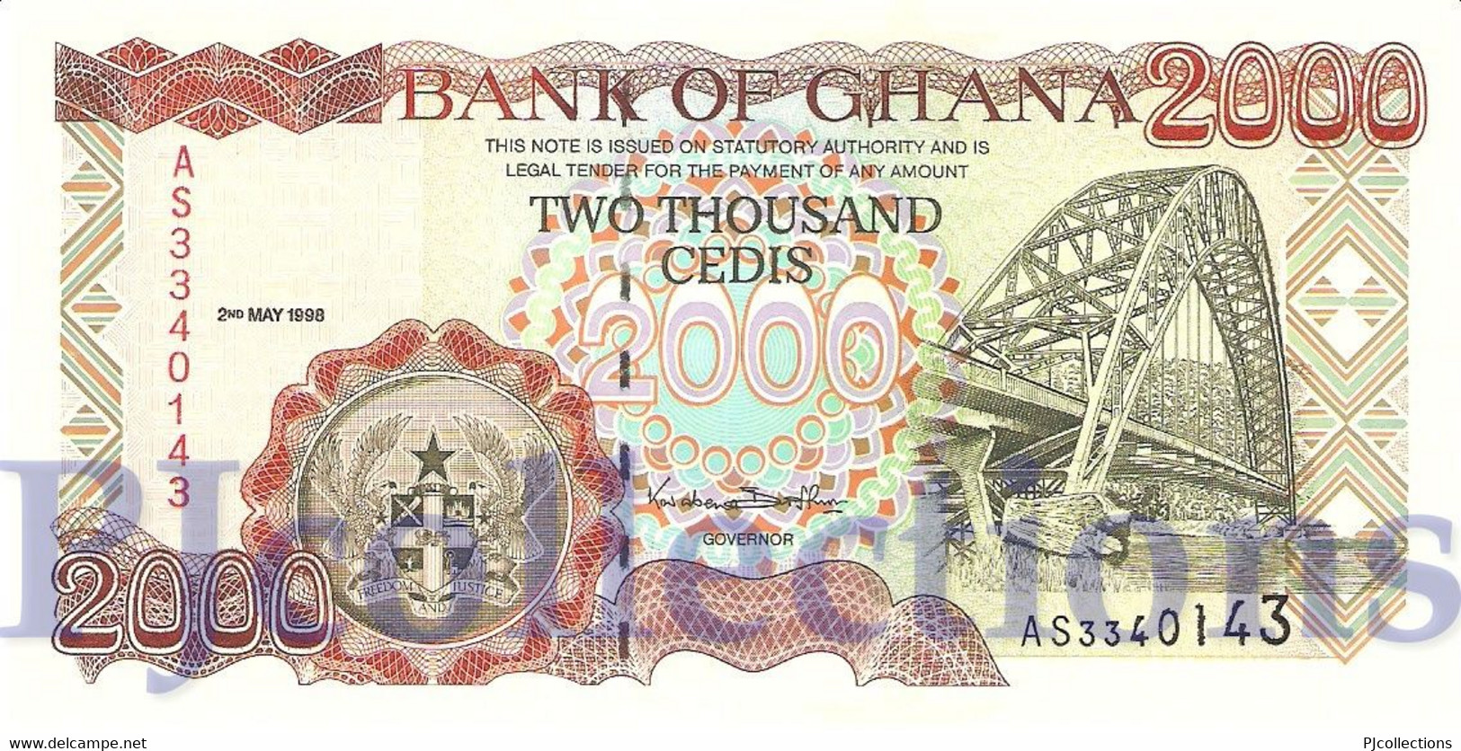 GHANA 2000 CEDIS 1998 PICK 33c UNC - Ghana