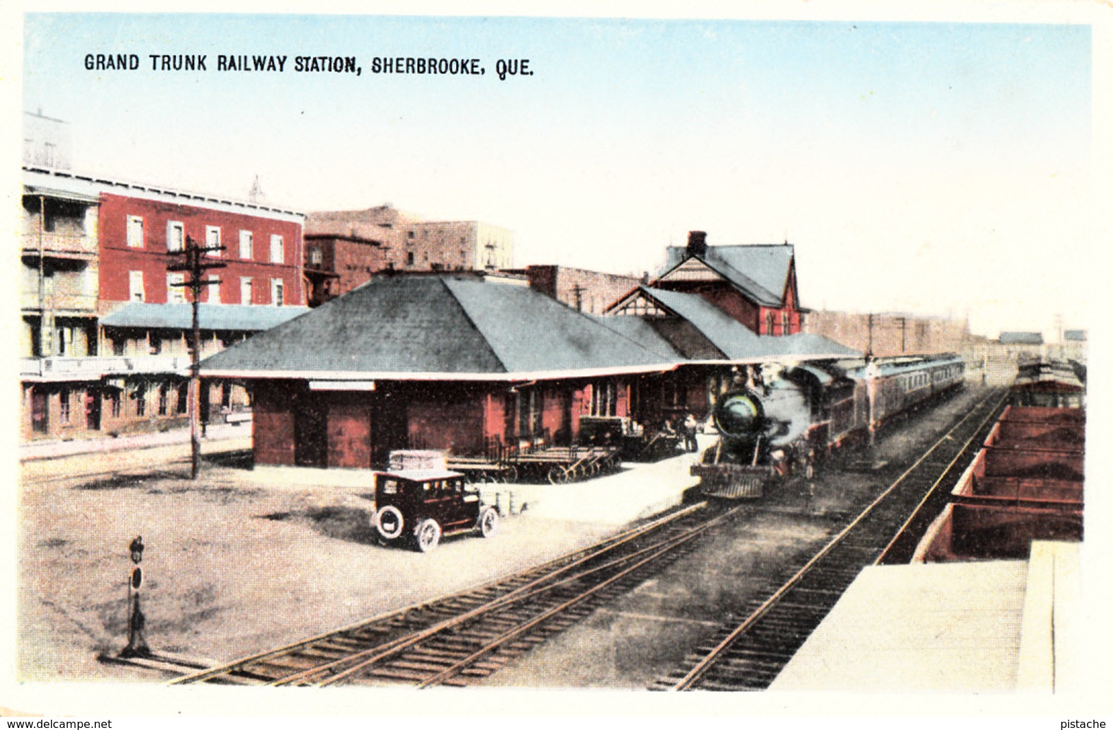 Sherbrooke Québec - Grand Trunk Railway Station - Train Car Voiture - Unused - 2 Scans - Sherbrooke