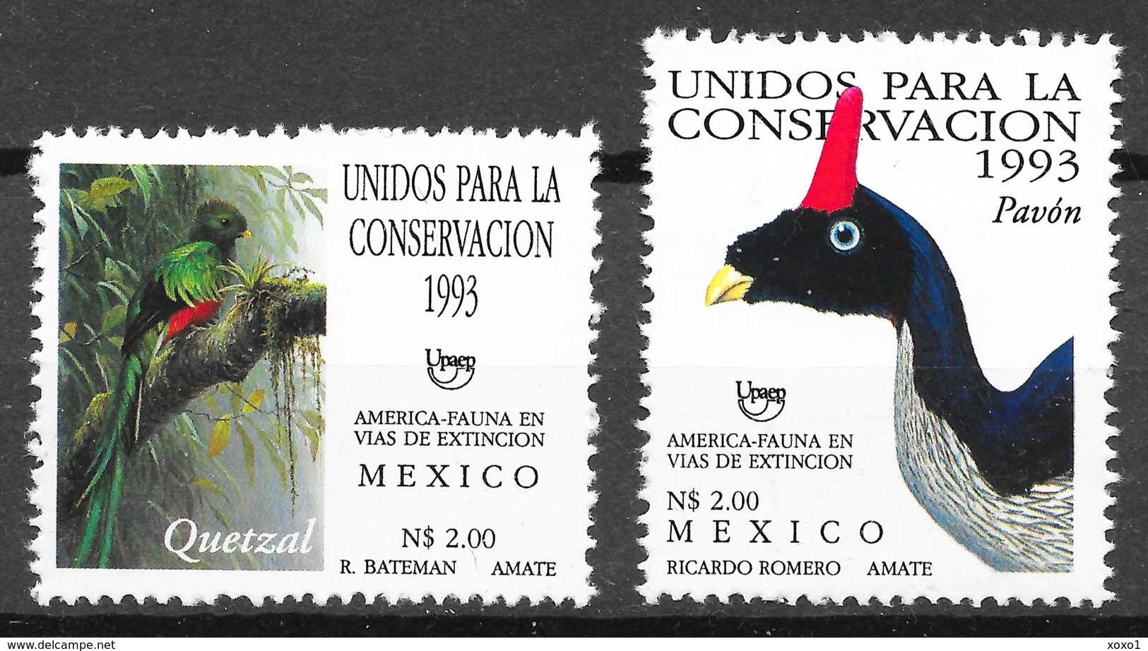 Mexico 1993 MiNr. 2367 - 2368  Mexiko Endangered Birds  2v MNH** 8.00 € - Cuco, Cuclillos