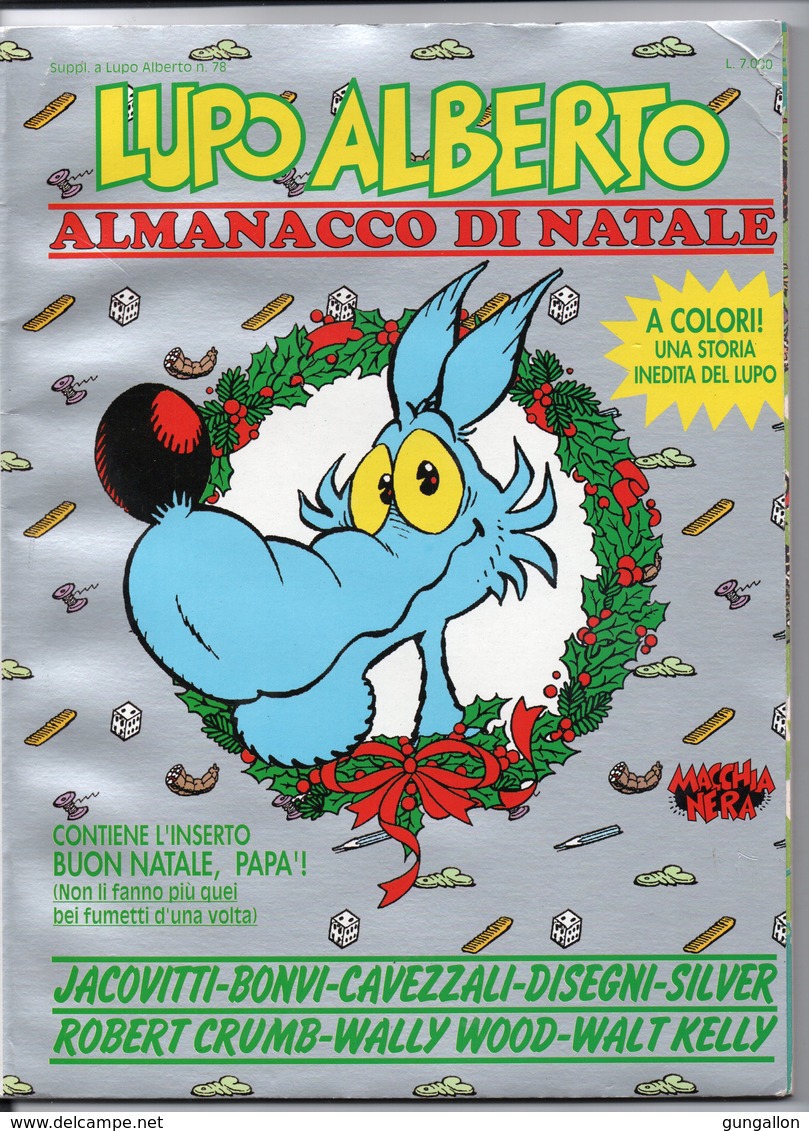 Lupo Alberto Almanacco Di Natale (Macchia Nera 1991) - Lupo Alberto