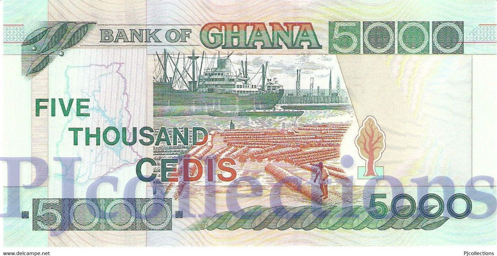 GHANA 5000 CEDIS 2003 PICK 34i UNC - Ghana