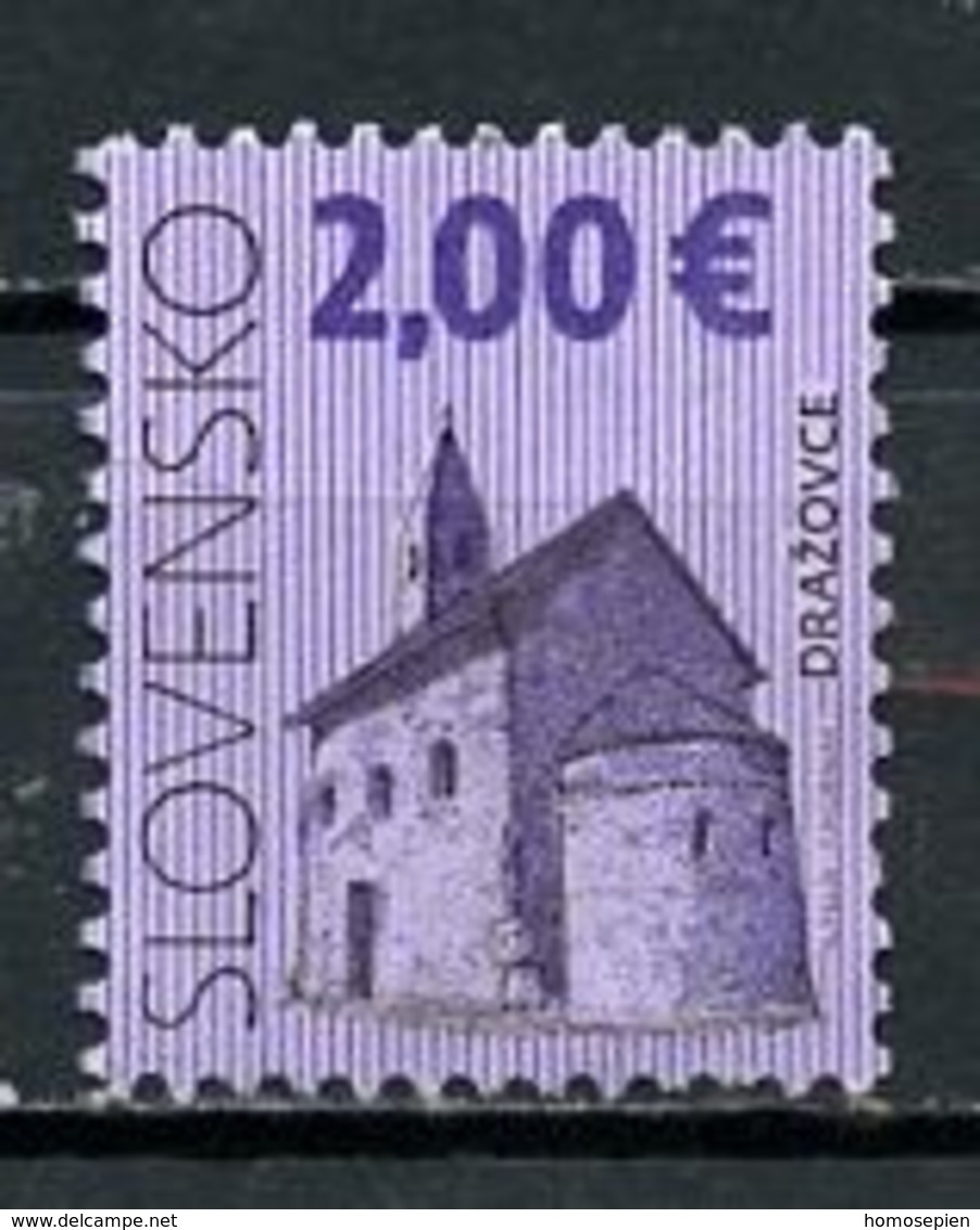 Slovaquie - Slovakia - Slowakei 2009 Y&T N°528 - Michel N°604 (o) - 2,00€ église De Drazovce - Gebraucht
