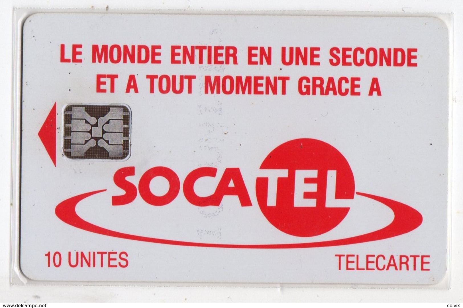 CENTRAFRIQUE REF MV CARDS CAR-07  10 U SOCATEL ROUGE - Centrafricaine (République)