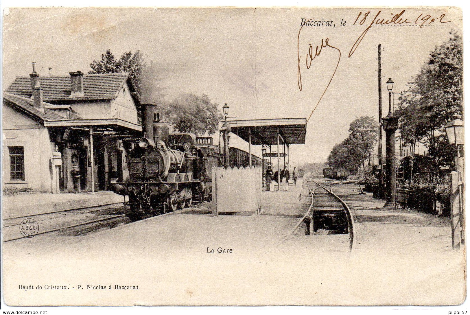 54 - BACCARAT - La Gare - Baccarat
