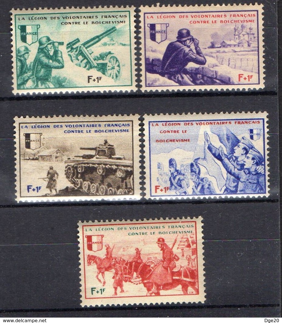 FRANCE ( GUERRE ) : S&P N° 6/10  TIMBRES  NEUFS  SANS  TRACE  DE  CHARNIERE ,  A VOIR . R 7 - War Stamps