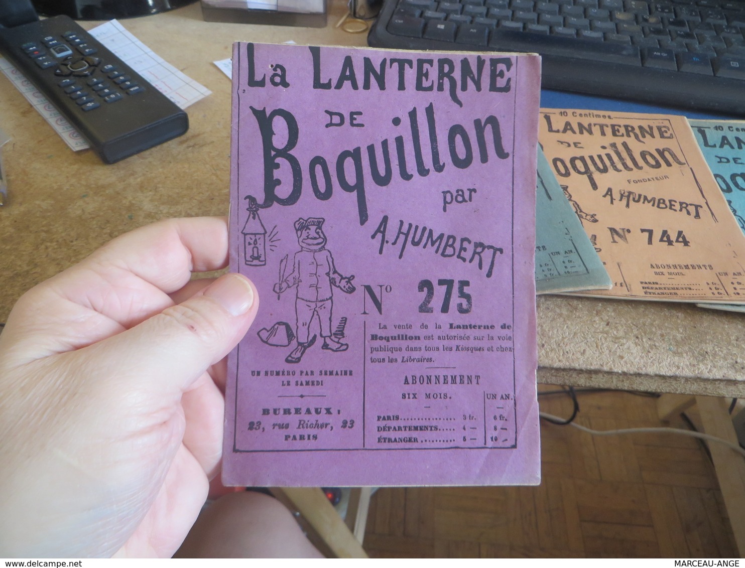 HUMOUR ,par  " A. HUMBERT " ,,LA LANTERNE DE BOQUILLON ,, Tres Bas Prix Pour Ces 17 Exemplaires - Riviste - Ante 1900
