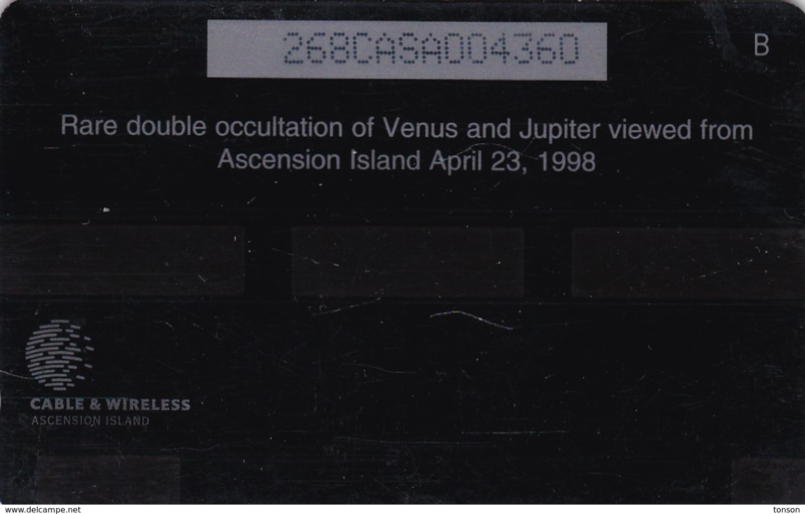 Ascension, 268CASA, Double Occultation, 2 Scans.  Please Read - Islas Ascensión