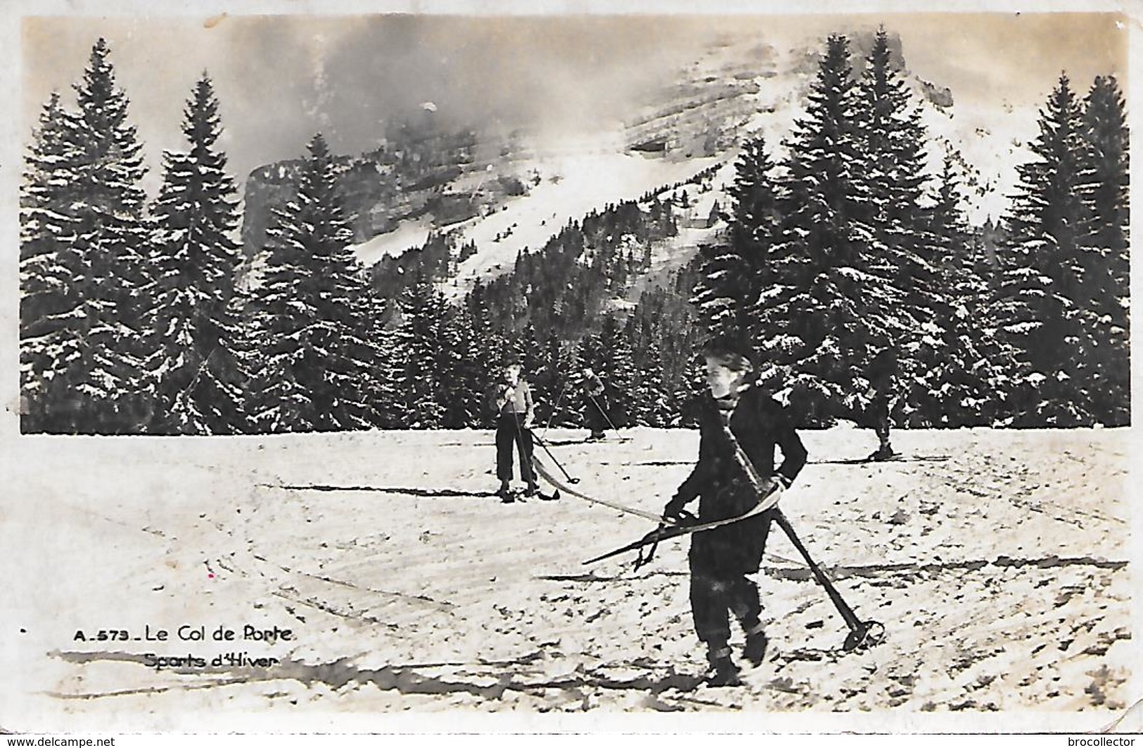 LA TRONCHE ( 38 ) - Le COL De PORTE ( C.P.S.M. , Pt - Ft ) - La Tronche