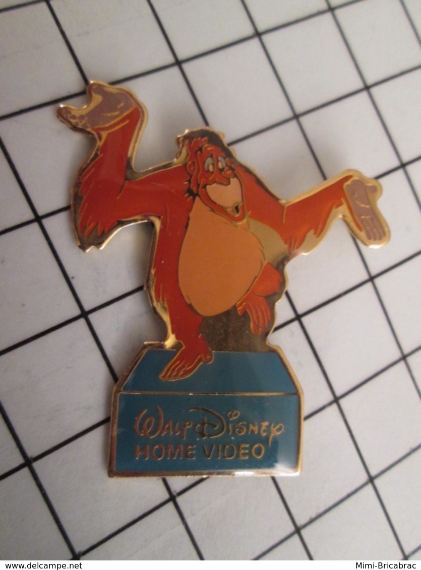 716b Pin's Pins / Beau Et Rare / THEME : DISNEY / HOME VIDEO ORAN-OUTANG KING LOUIE LE LIVRE DE LA JUNGLE - Disney