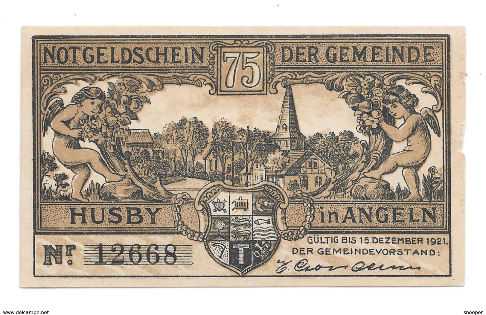 **notgeld   Husby 75pfennig     637.1/3 - [11] Local Banknote Issues