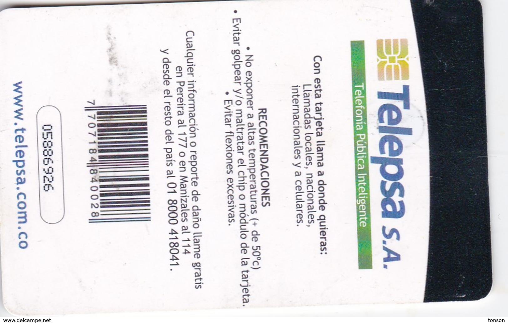 Colombia, CO-TE-100, 2 Men Talking, 2 Scans. - Colombie