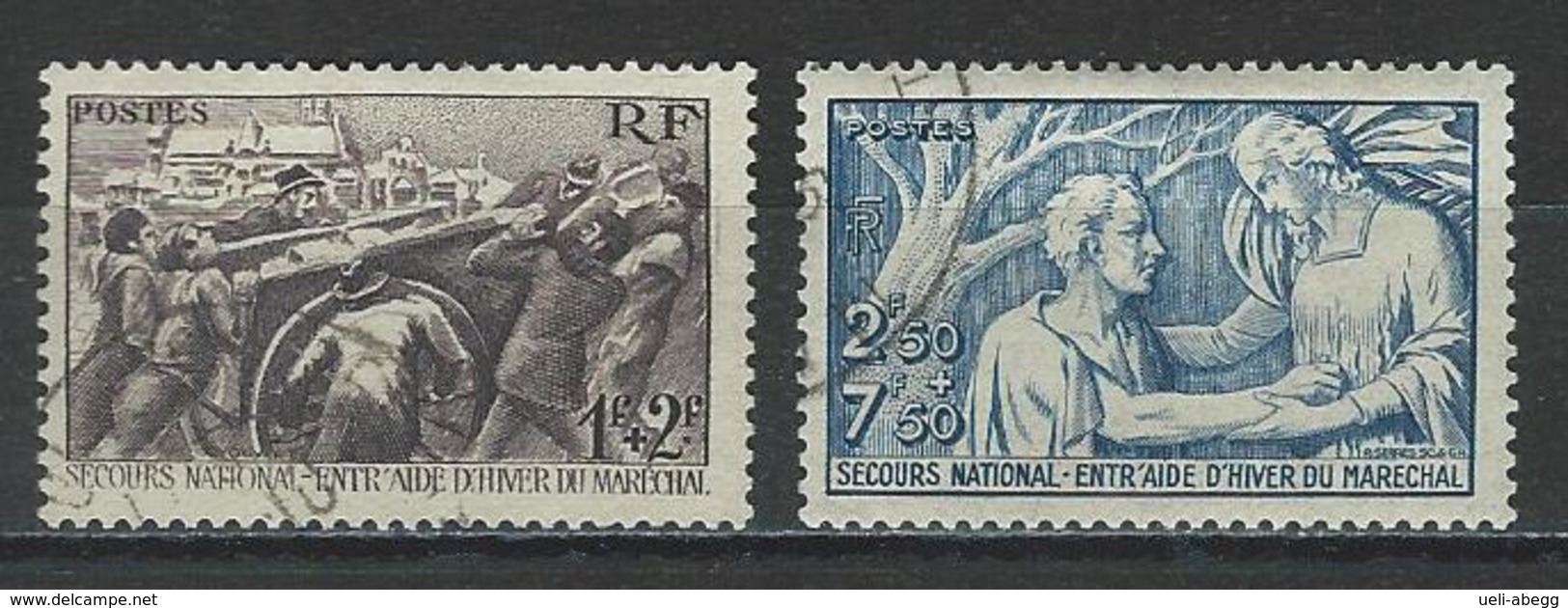 Frankreich Yv 497-98, Mi 509-10  Obl. - Gebraucht