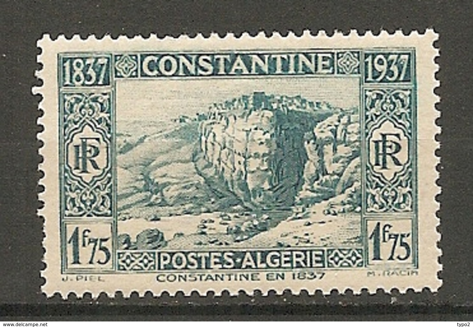 ALG - Yv.  N° 133  **MNH  1f  Constantine Cote  1,15  Euro TBE 2 Scans - Unused Stamps