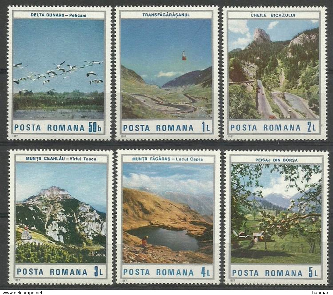 Romania 1987 Mi 4347-4352 MNH ( ZE4 RMN4347-4352 ) - Andere & Zonder Classificatie