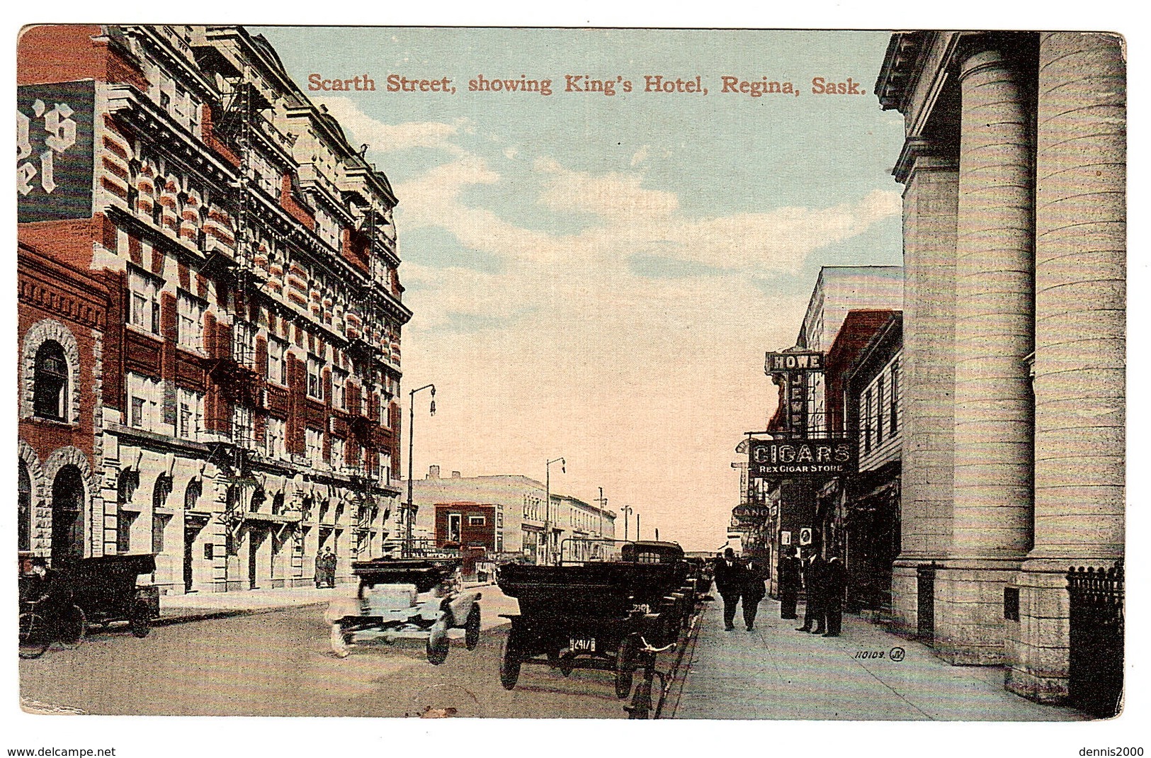 REGINA - Scarth Street, Showing King's Hotel - Regina