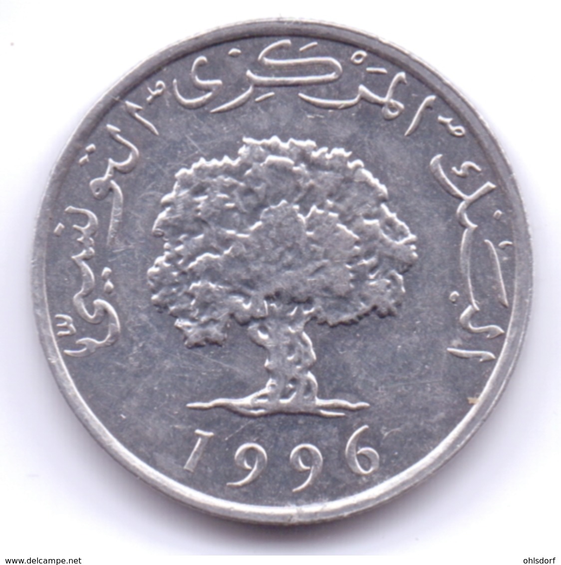 TUNISIE 1996: 5 Millim, KM 282 - Tunisie