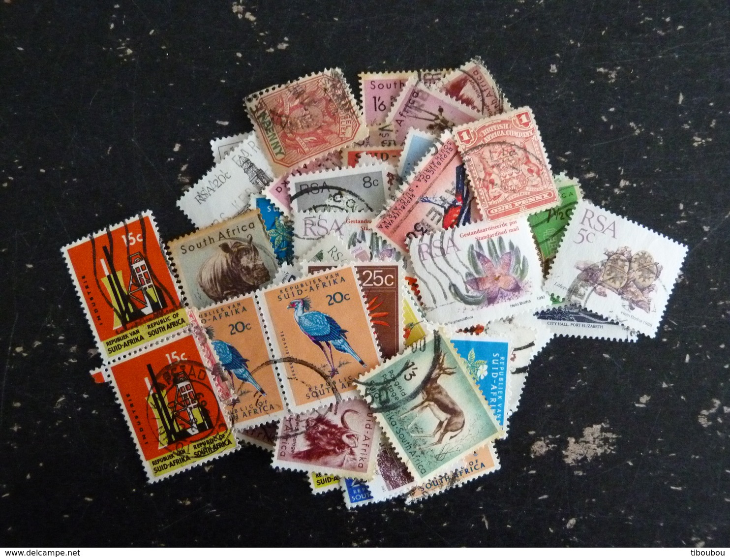 AFRIQUE DU SUD SOUTH AFRICA - PETIT VRAC LOT TIMBRES OBLITERES - Collections, Lots & Séries