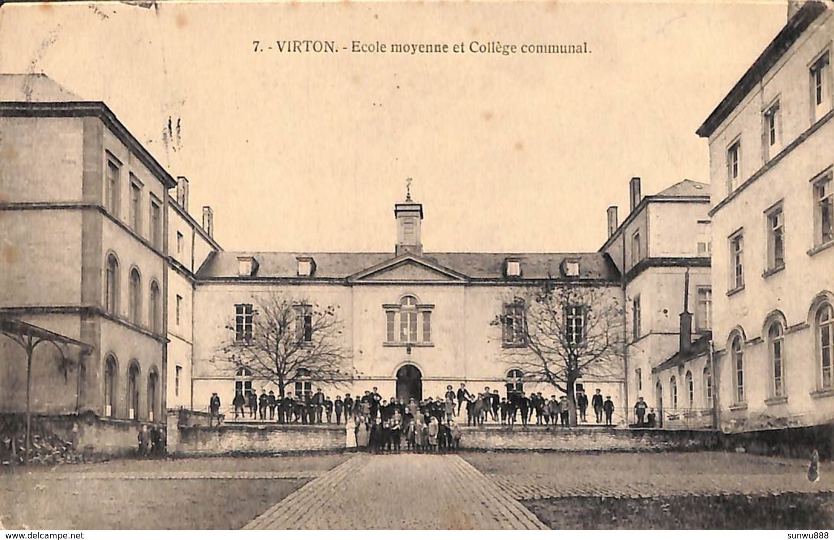 Virton - Ecole Moyenne Et Collège Communal (animée, Nelson, Edit. Mercelis 1923) Prix Fixe - Virton