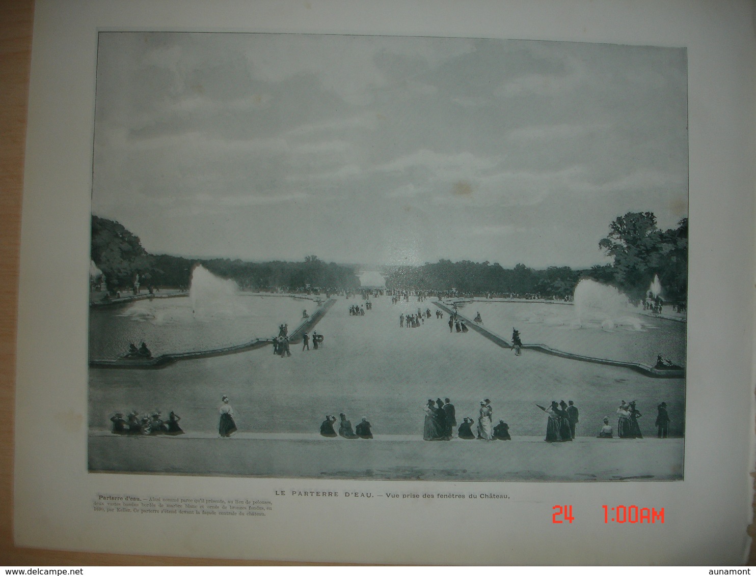 Lamina-Paris-1898--- Entree Du Chateau De Versailles---Le Parterre D'Eau - Versailles (Castillo)