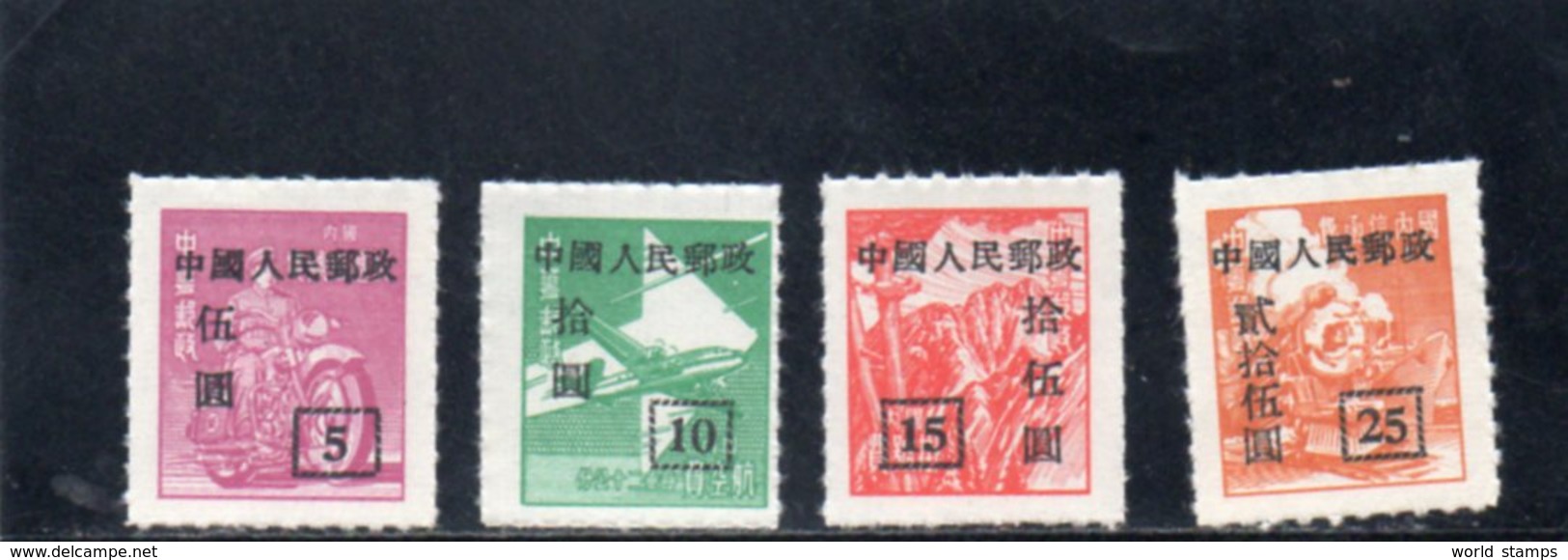 CHINE 1951 SANS GOMME - Unused Stamps