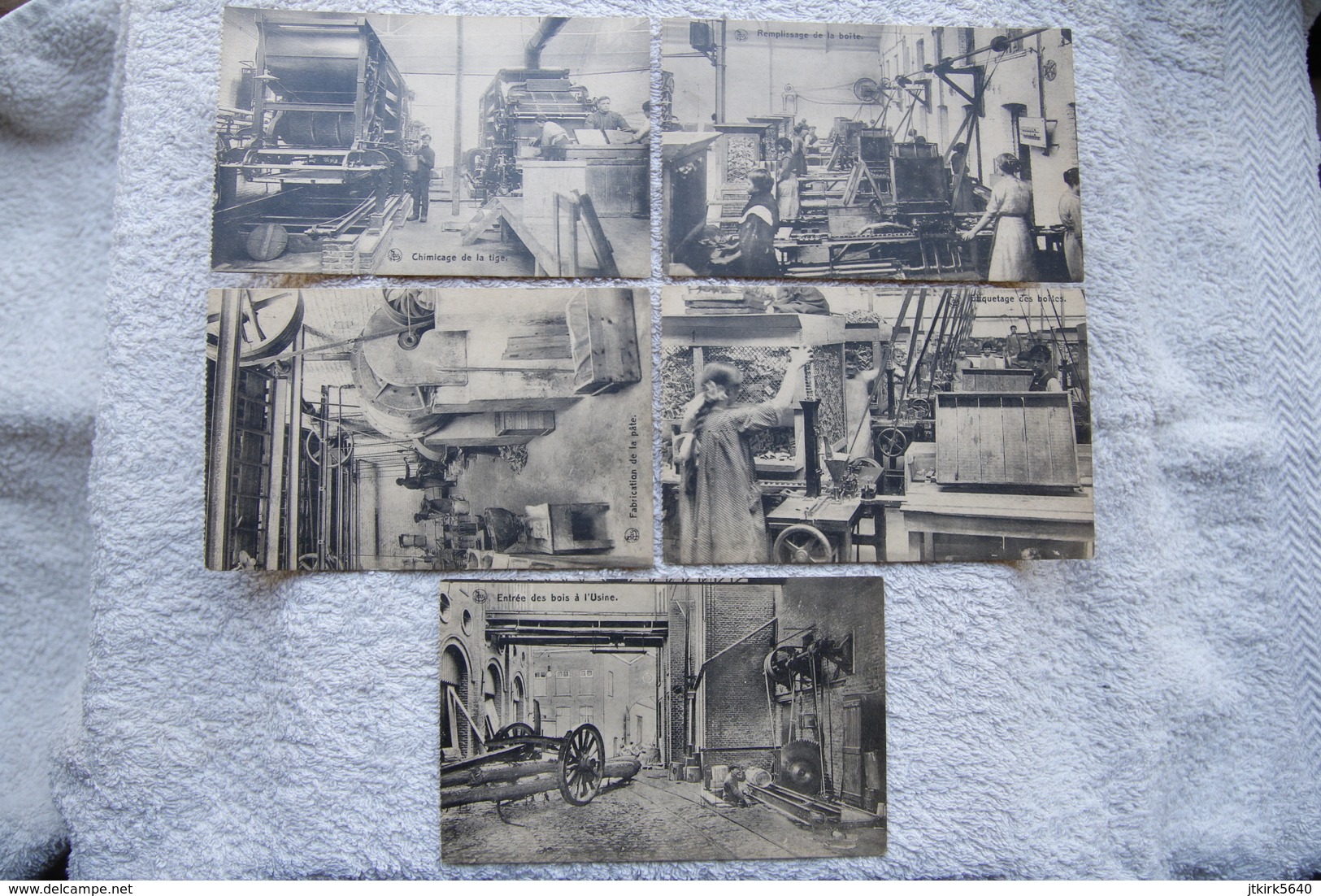 Bruxelles "série De 25 Cartes, Usine Allumettière" - Lots, Séries, Collections