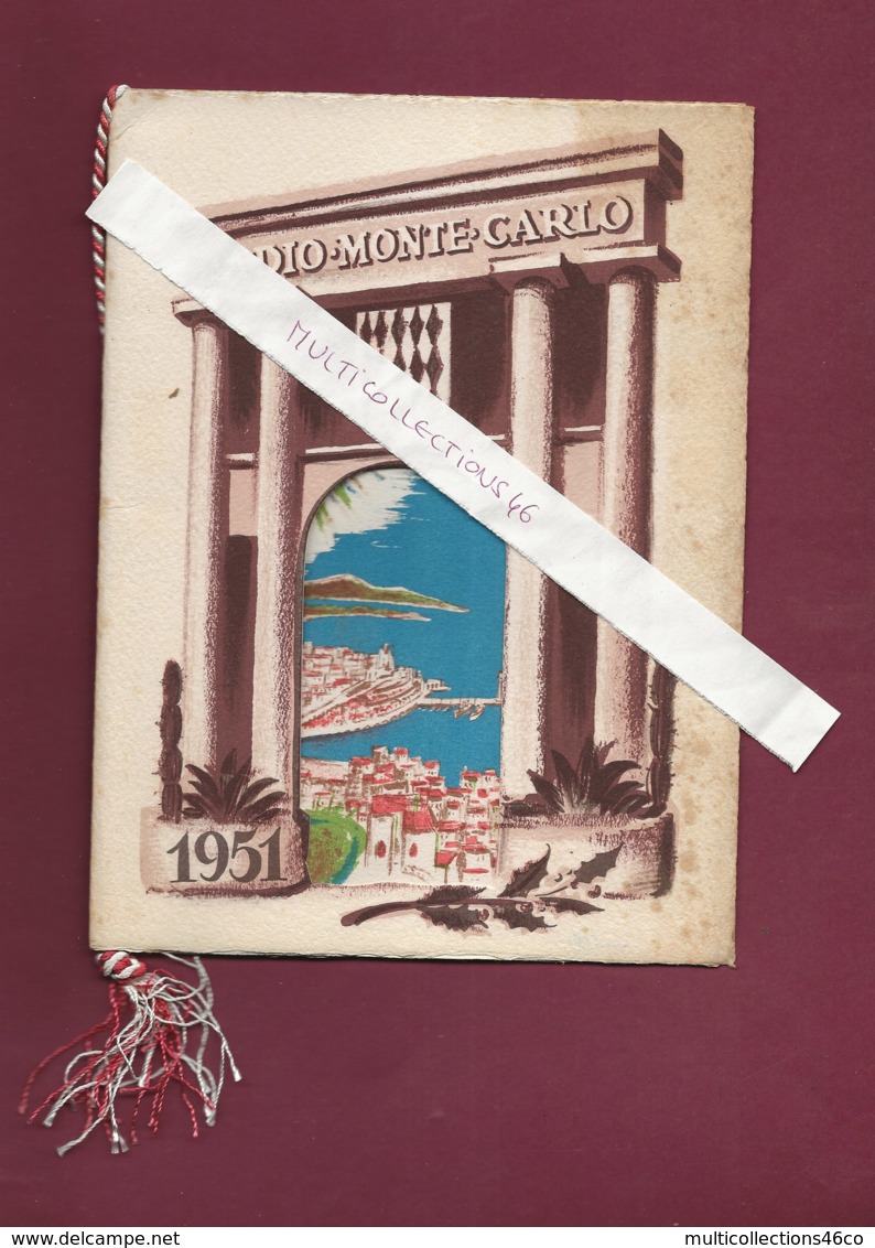 040420A - 1951 RADIO MONTE CARLO Carte De Voeux  Noël Nouvel An - Monte-Carlo