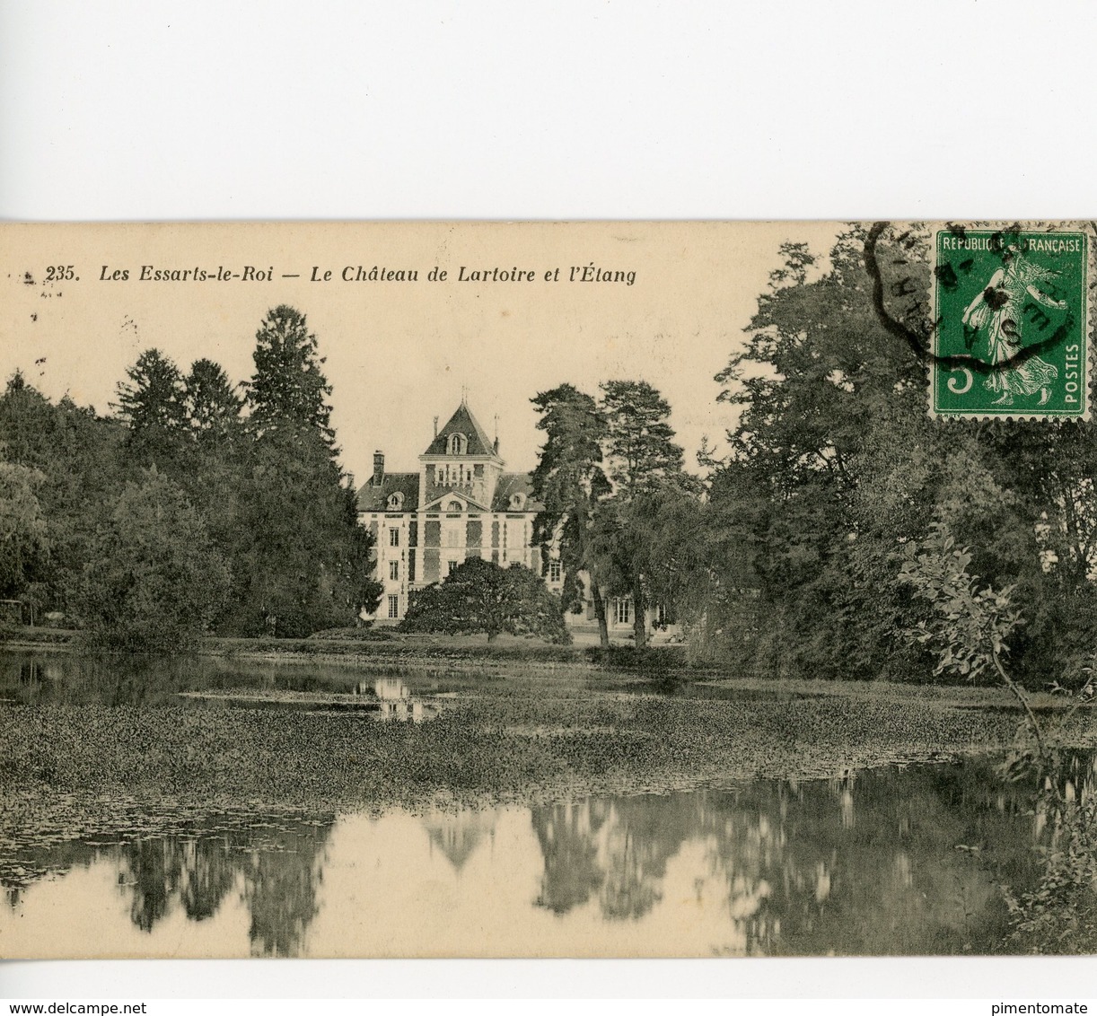 LES ESSARTS LE ROI LE CHATEAU DE LARTOIRE ET L'ETANG - Les Essarts Le Roi